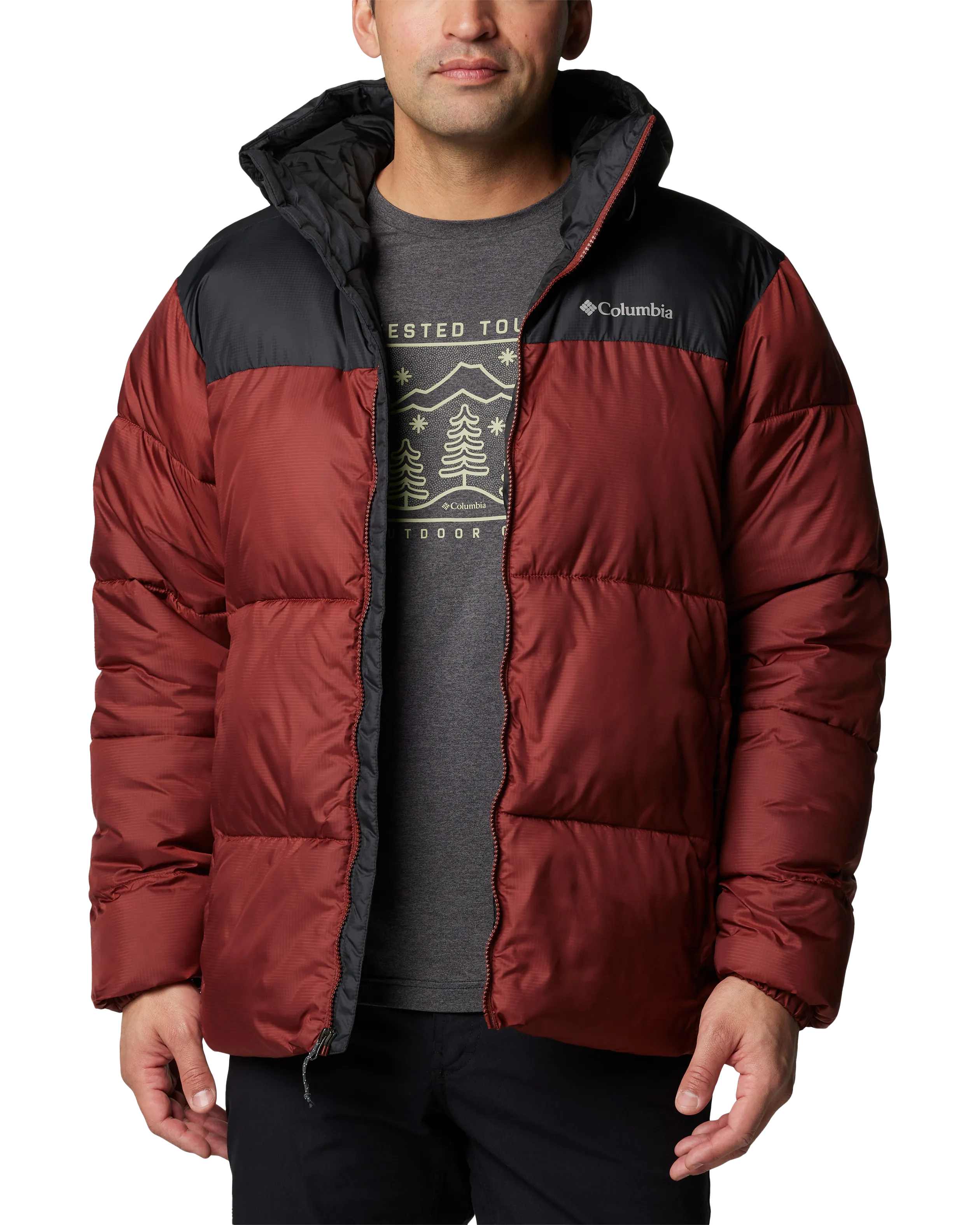 Puffect II Hooded Jacket in Spice & Black