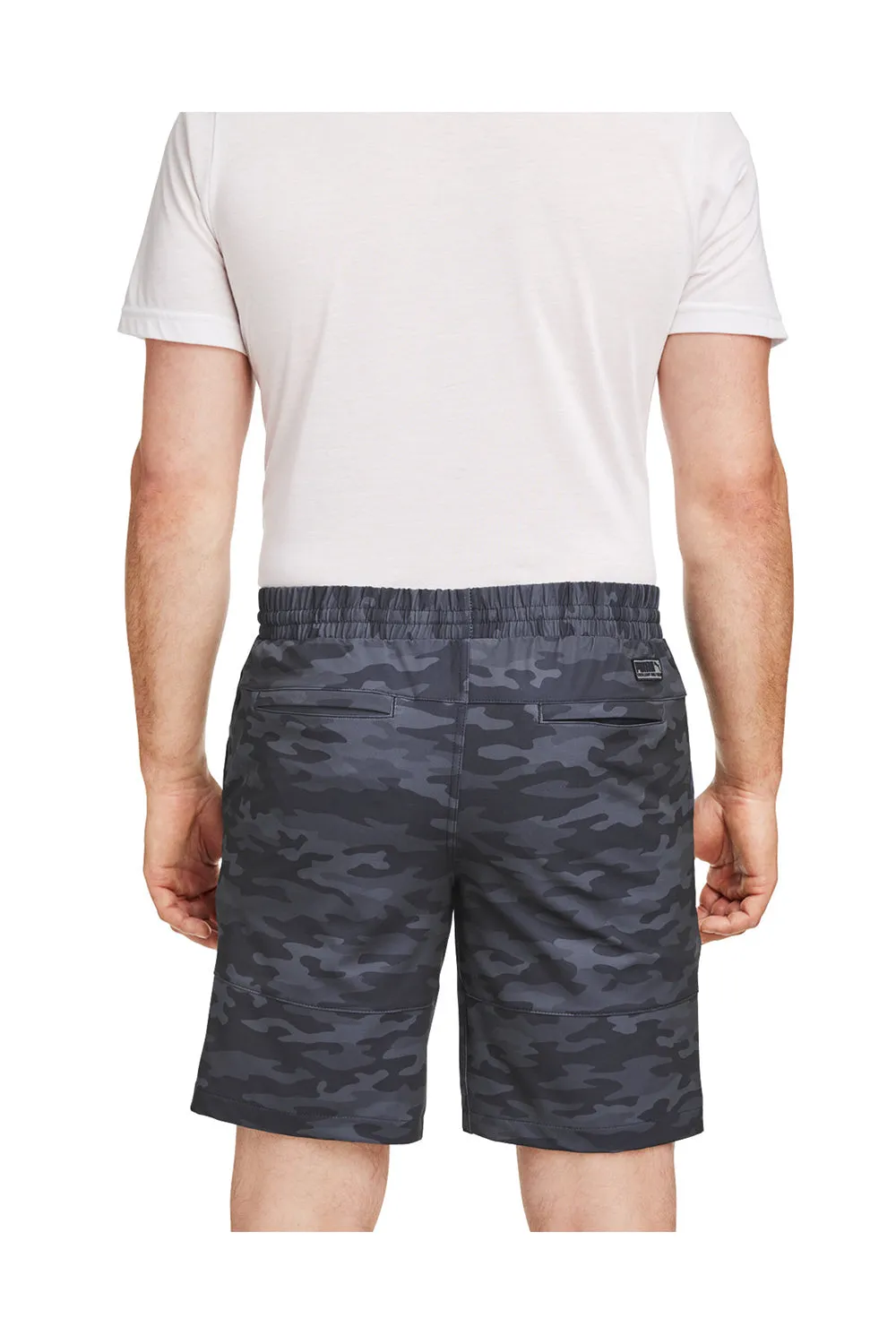 Puma Mens EGW Walker Moisture Wicking Shorts w/ Pockets - Navy Blue Camo