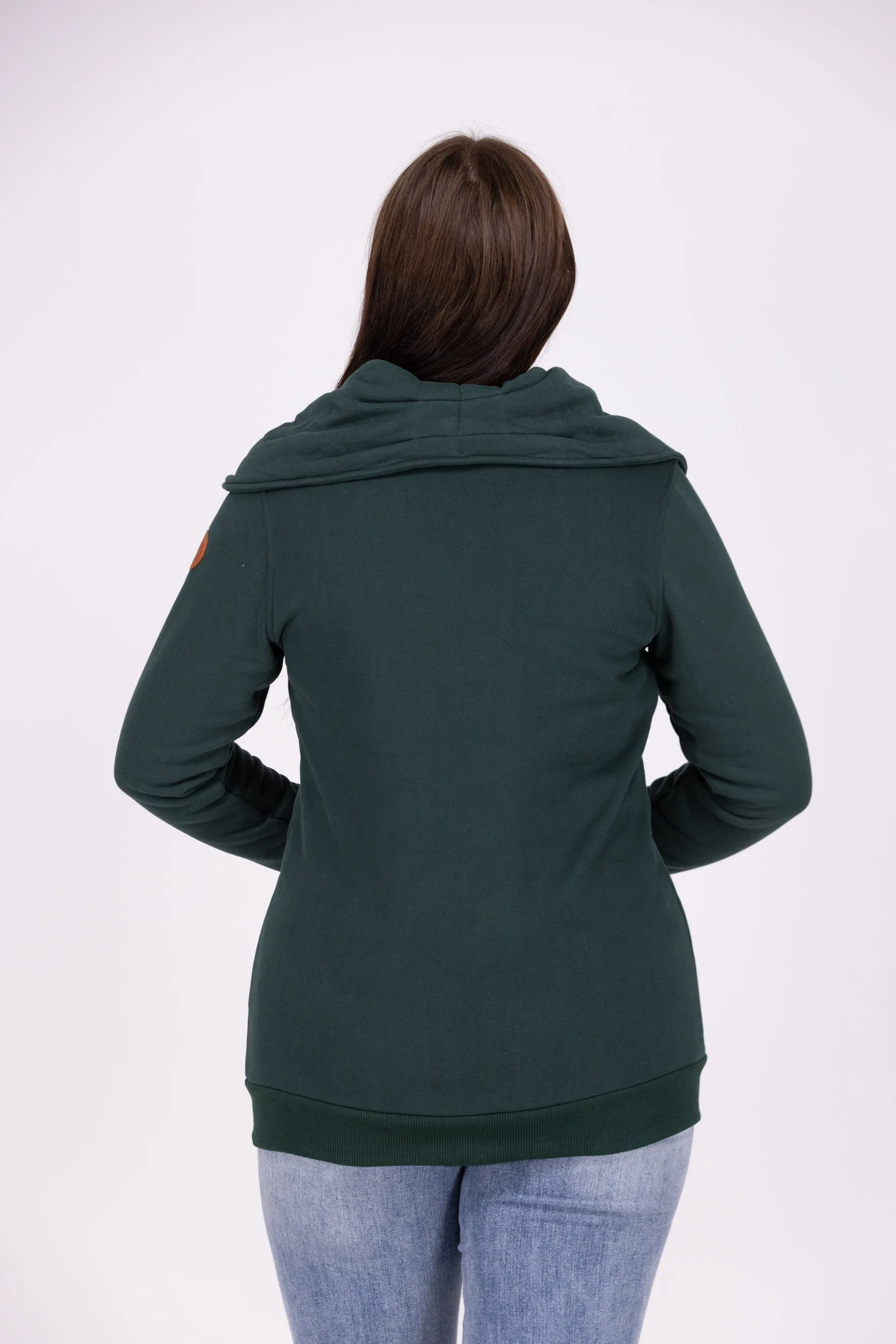 Quinn Women's Zip Up Cowl Collar Jacket