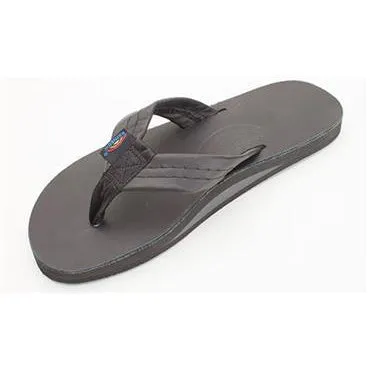 Rainbow Men's Sandal Classic Leather Black Single Layer 301ALTS0-TTBK
