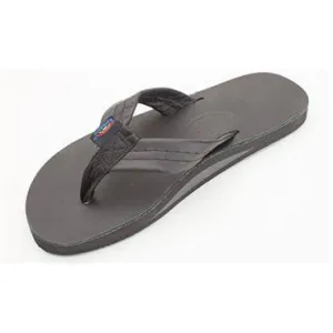 Rainbow Men's Sandal Classic Leather Black Single Layer 301ALTS0-TTBK