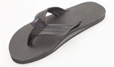 Rainbow Men's Sandal Classic Leather Black Single Layer 301ALTS0-TTBK
