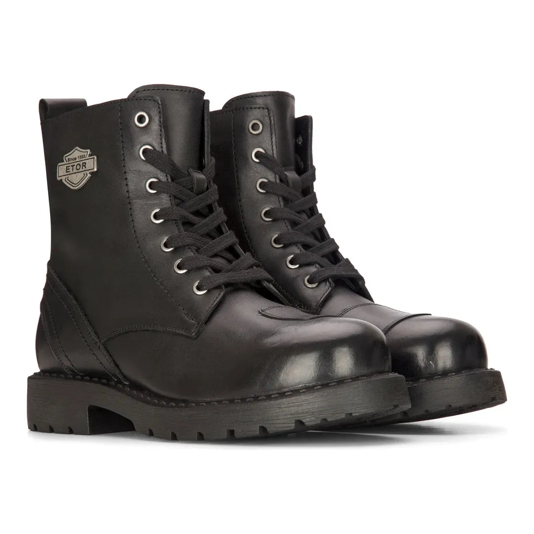 Real Leather Western Laced Ankle Boots