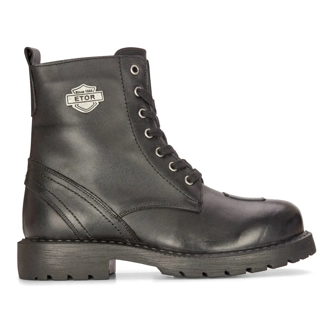 Real Leather Western Laced Ankle Boots