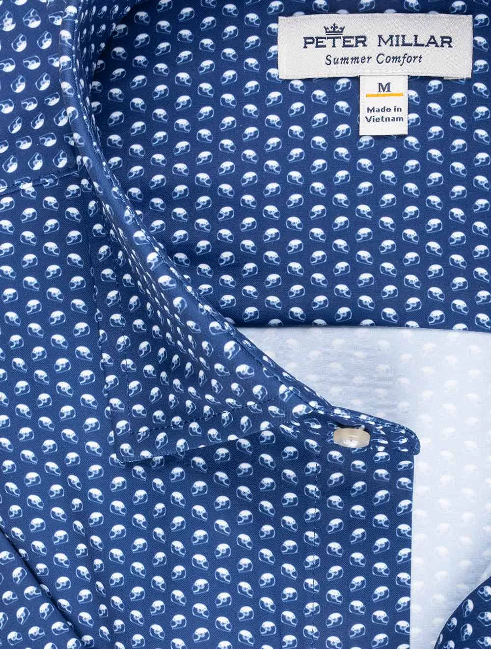 Reeves Perf Poplin Sport Shirt Blue