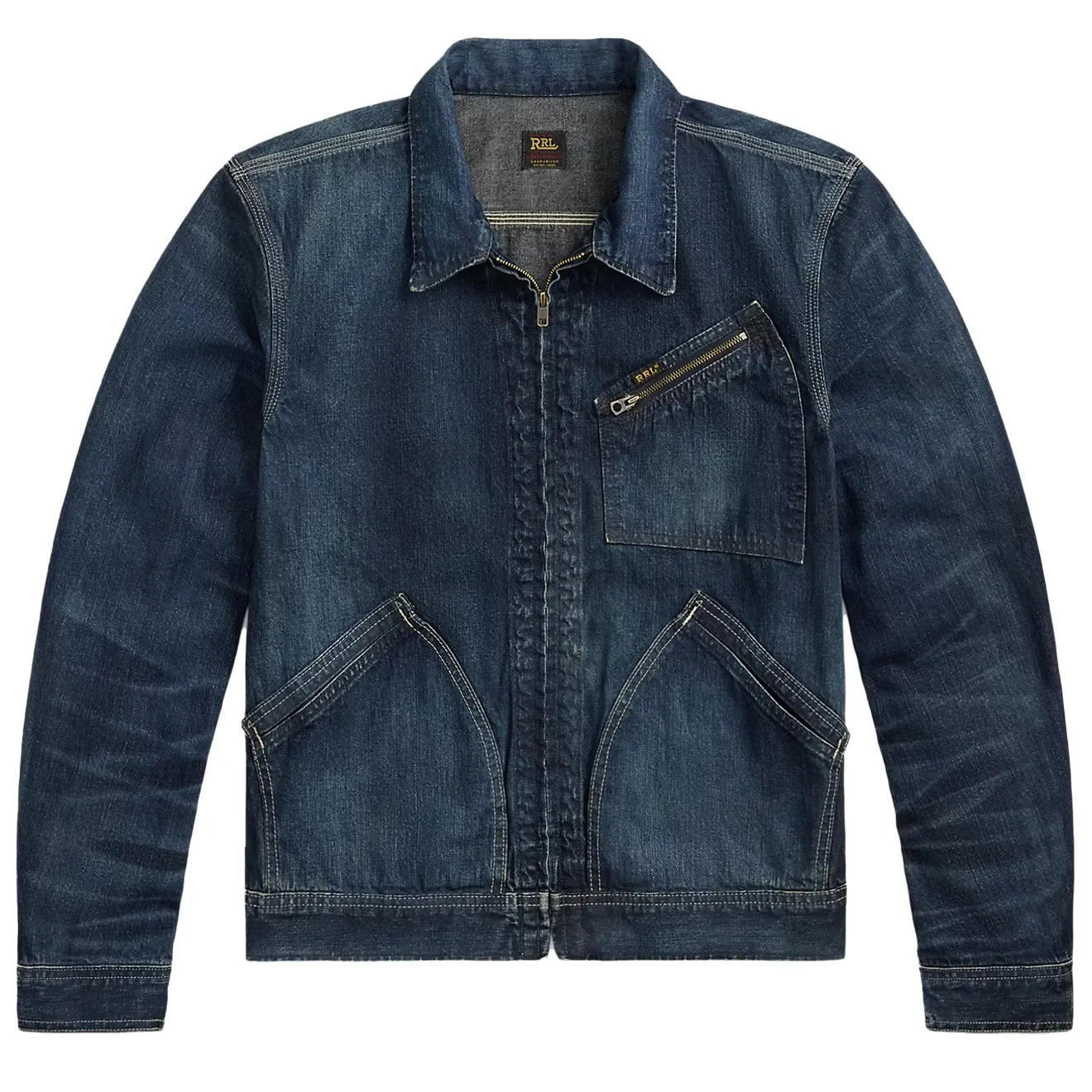 RRL By Ralph Lauren Jacket Unlined Shirt Jacket Leyton Wash