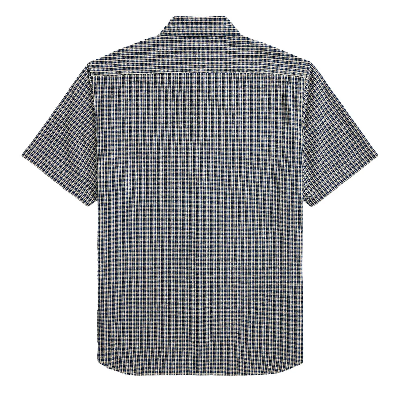 RRL By Ralph Lauren Lee S/S Short Sleeve Sport Shirt Indigo Check