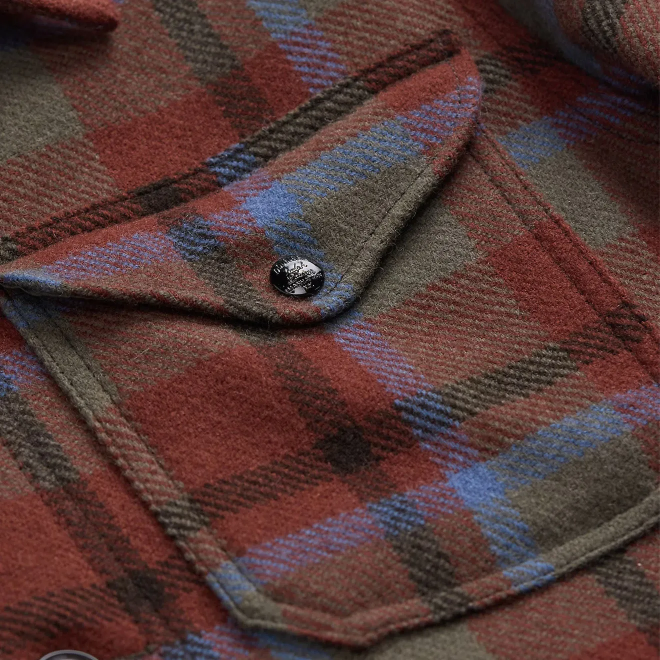RRL By Ralph Lauren Plaid Wool Twill Shirt Jacket