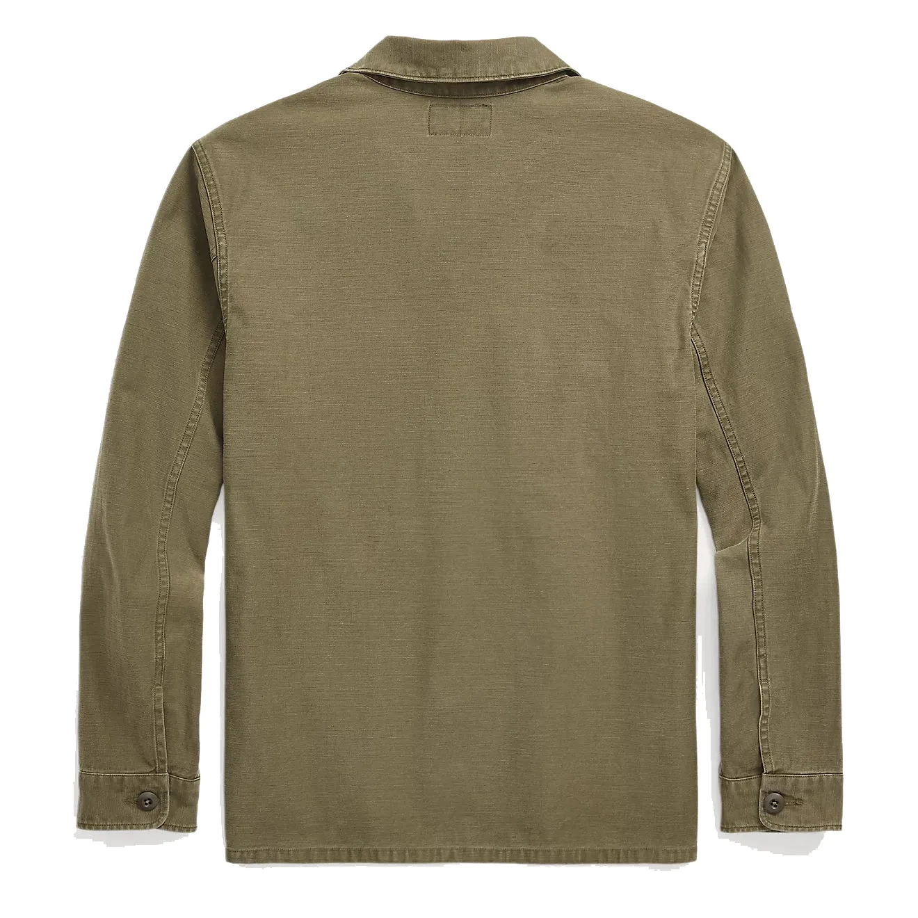 RRL by Ralph Lauren Reverse-Sateen Overshirt Olive
