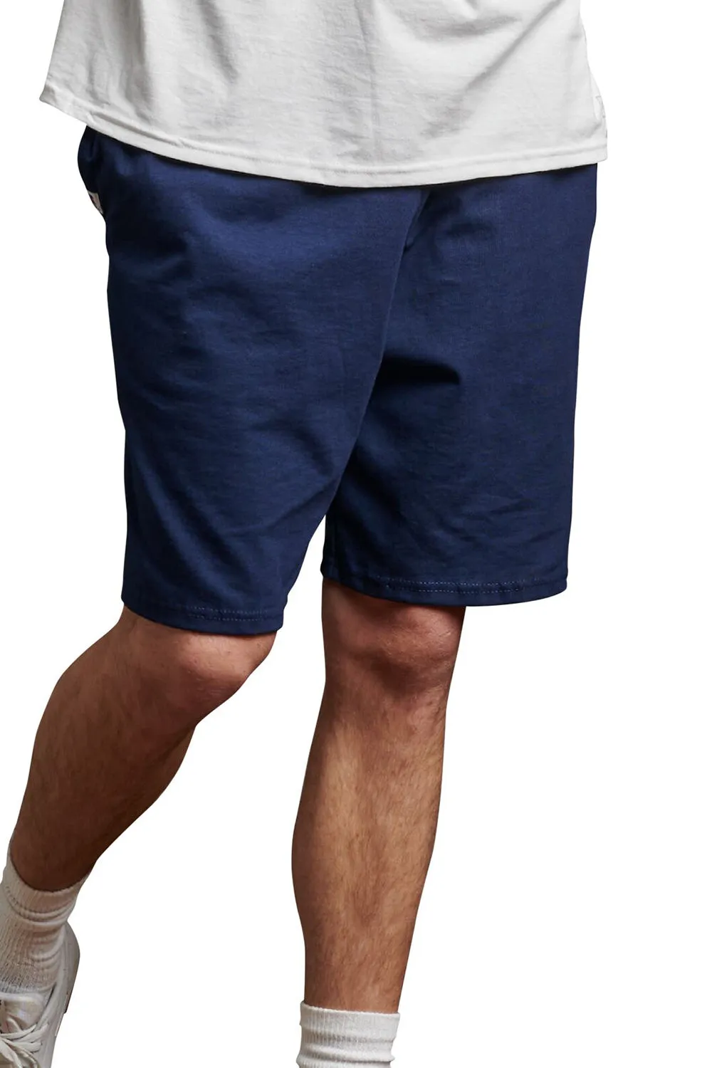 Russell Athletic Mens Classic Jersey Shorts w/ Pockets - Navy Blue
