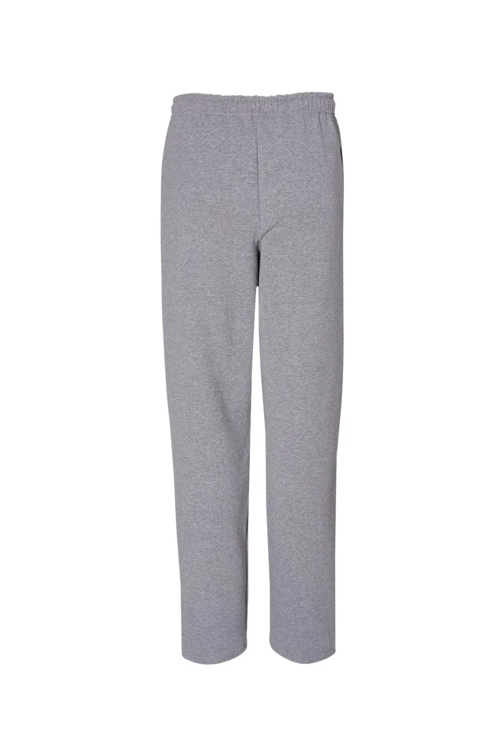 Russell Athletic Mens Dri Power Moisture Wicking Open Bottom Sweatpants w/ Pockets - Oxford Grey