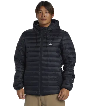 Scaly Hooded Jacket in Black