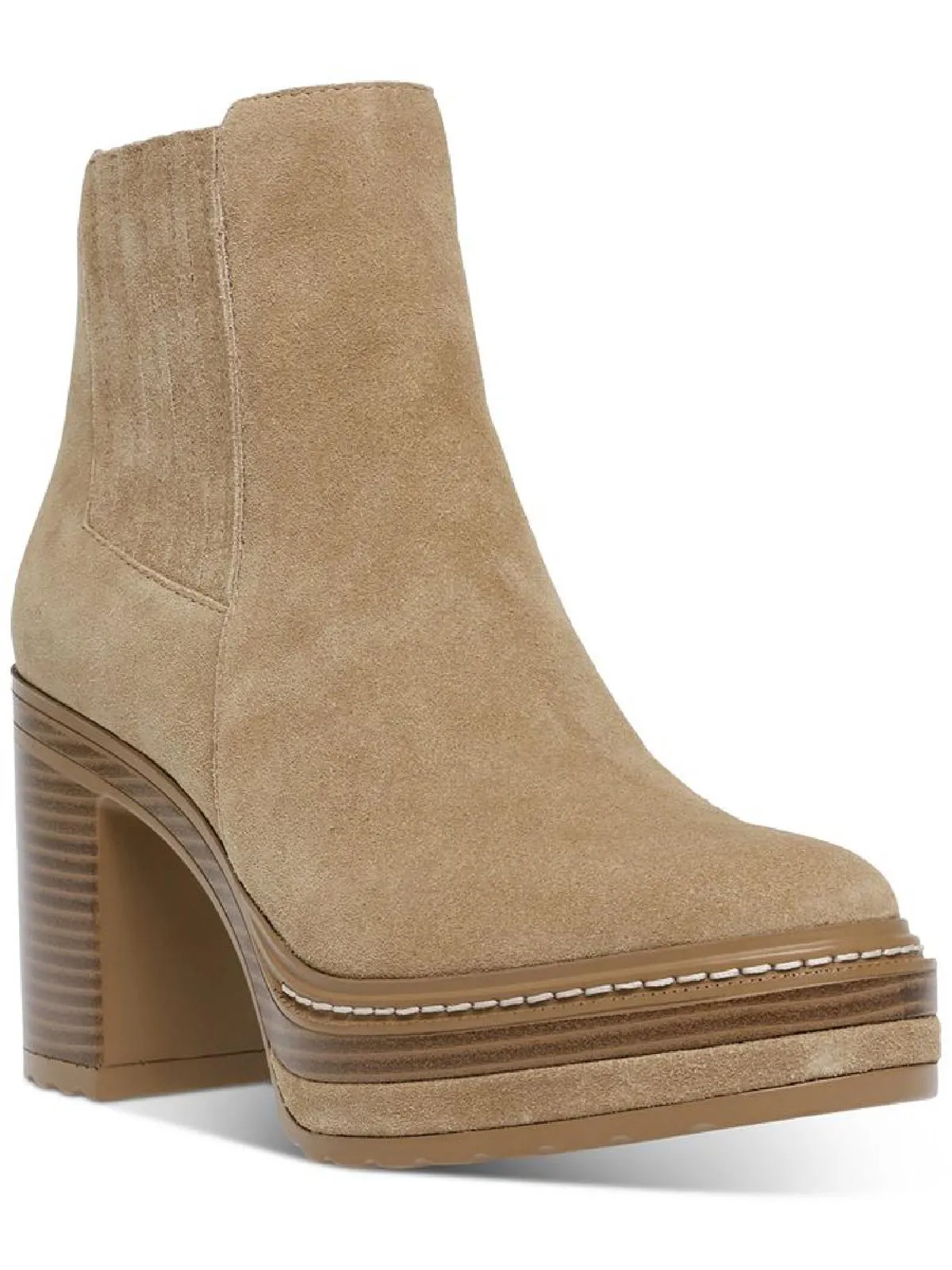 Searches Womens Suede Block Heel Ankle Boots