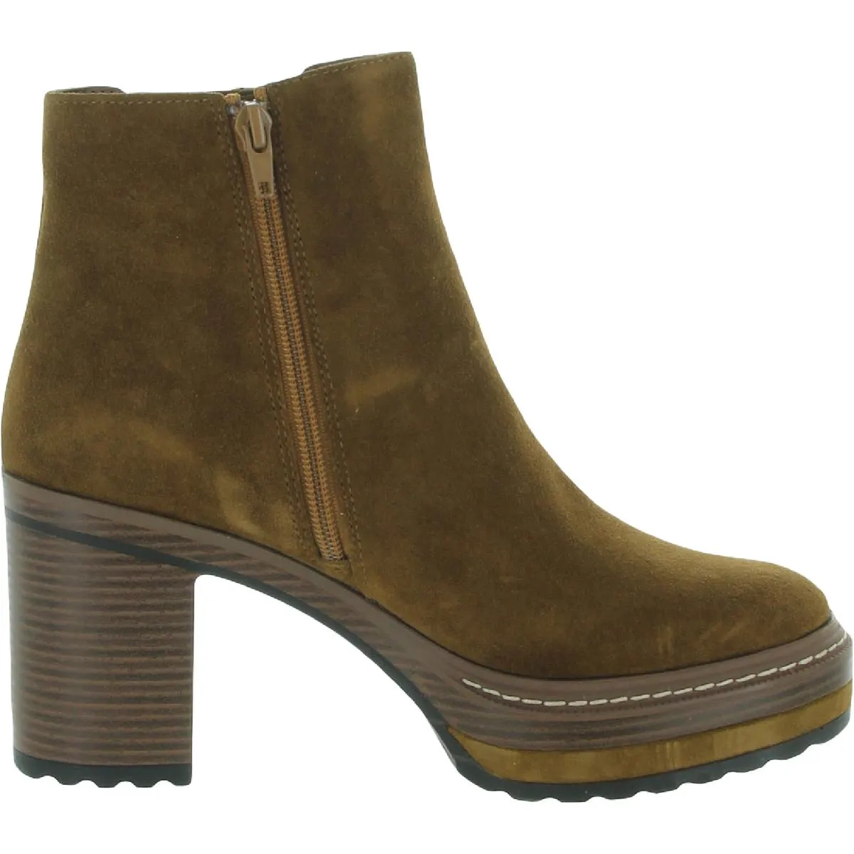 Searches Womens Suede Block Heel Ankle Boots