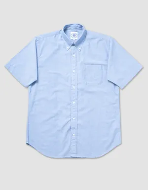 SHORT SLEEVE CHAMBRAY SHIRT - BLUE