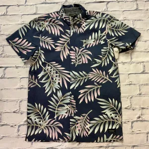 Silver Tropical Print SS Shirt