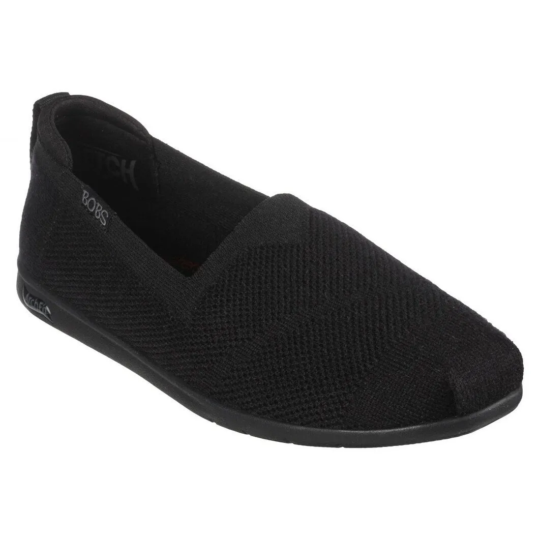 Skechers Womens Arch Fit Plush Breezy Babe SlipOn Black/Black 114109Bbk Black/Black