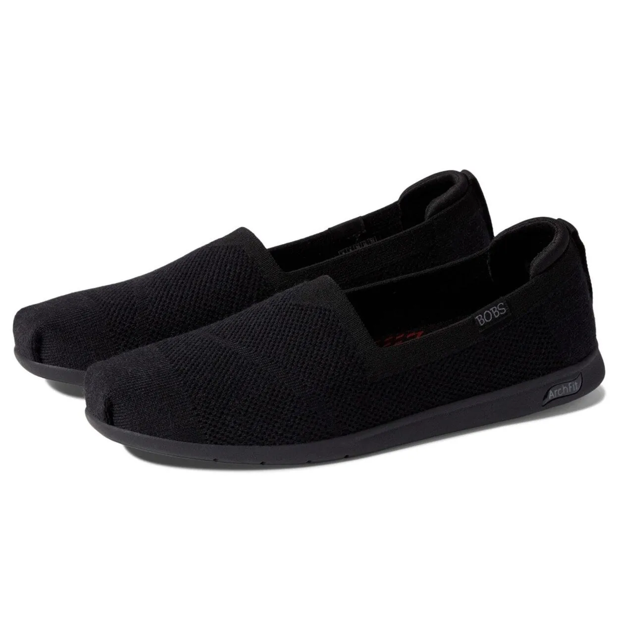 Skechers Womens Arch Fit Plush Breezy Babe SlipOn Black/Black 114109Bbk Black/Black