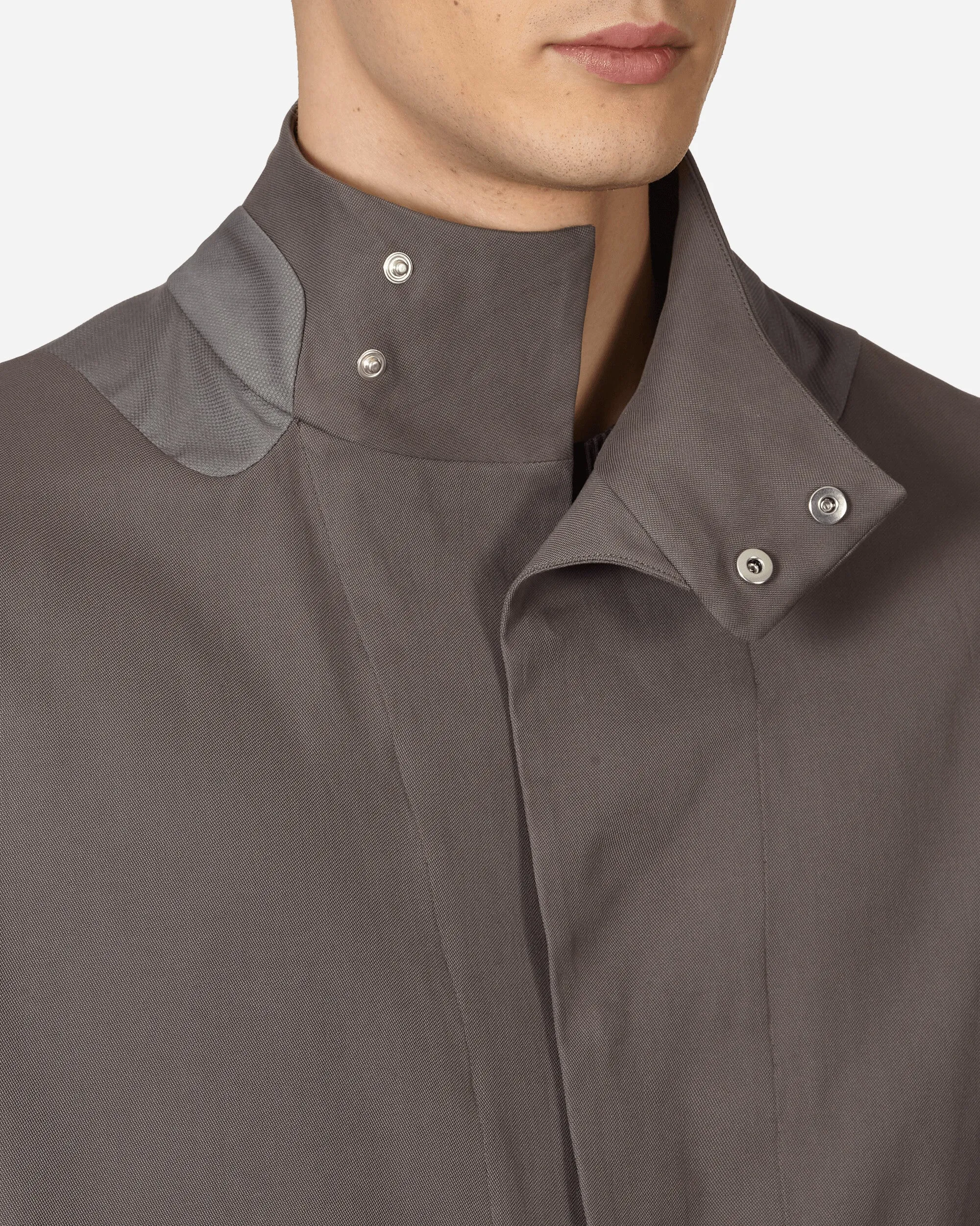 Split Trench Coat Grey