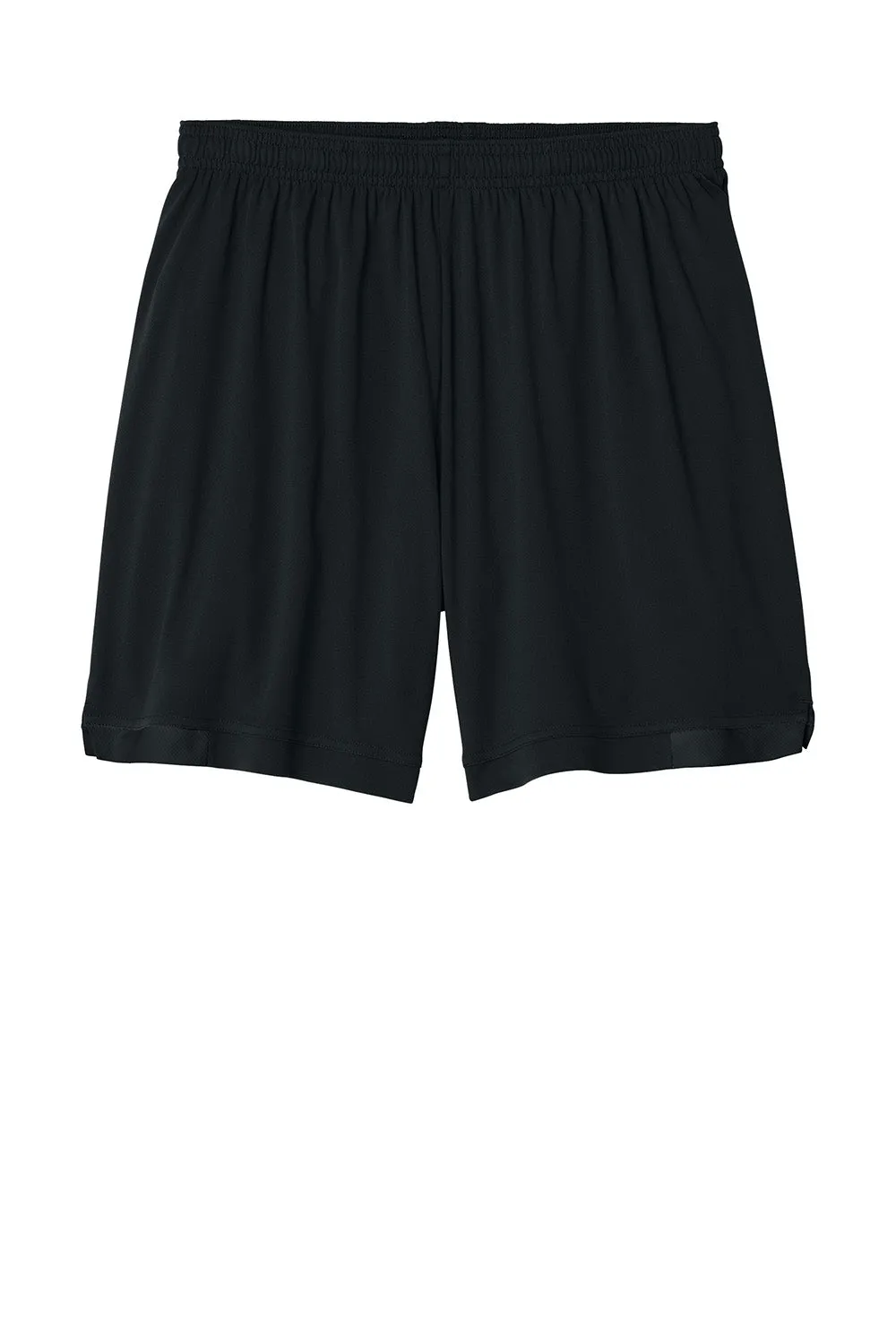 Sport-Tek Mens Club Moisture Wicking Shorts - Black/Black