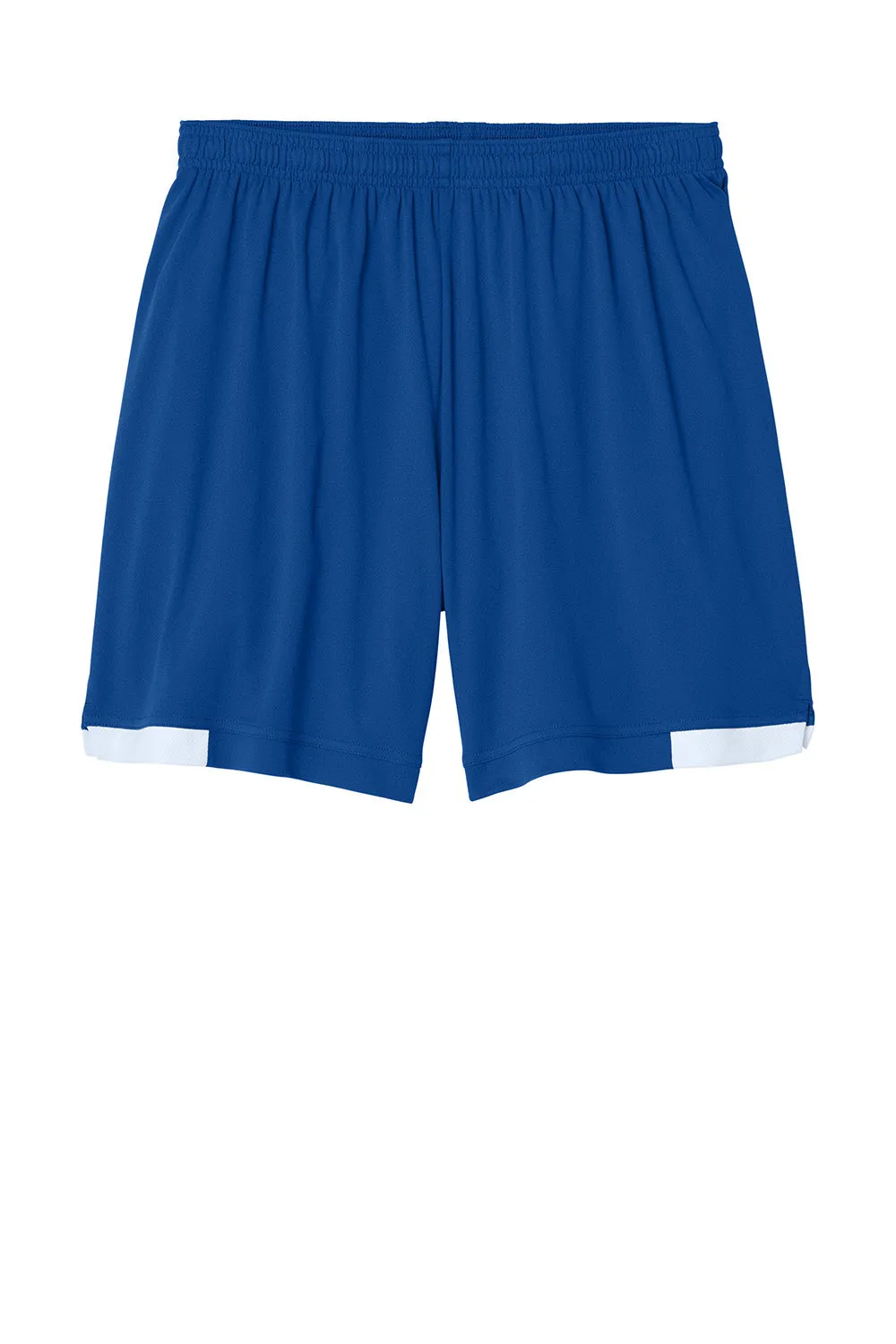 Sport-Tek Mens Club Moisture Wicking Shorts - True Royal Blue/White