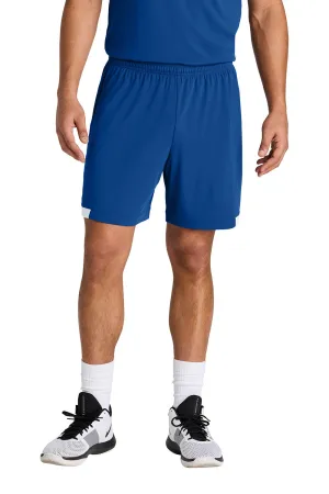 Sport-Tek Mens Club Moisture Wicking Shorts - True Royal Blue/White