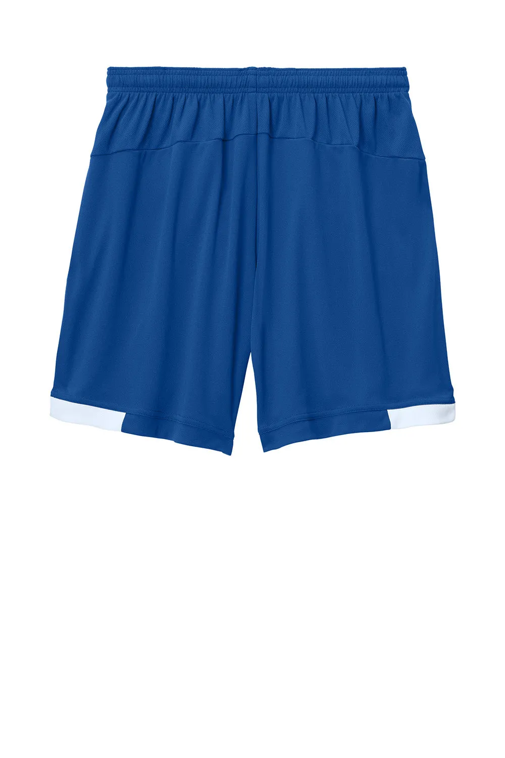 Sport-Tek Mens Club Moisture Wicking Shorts - True Royal Blue/White