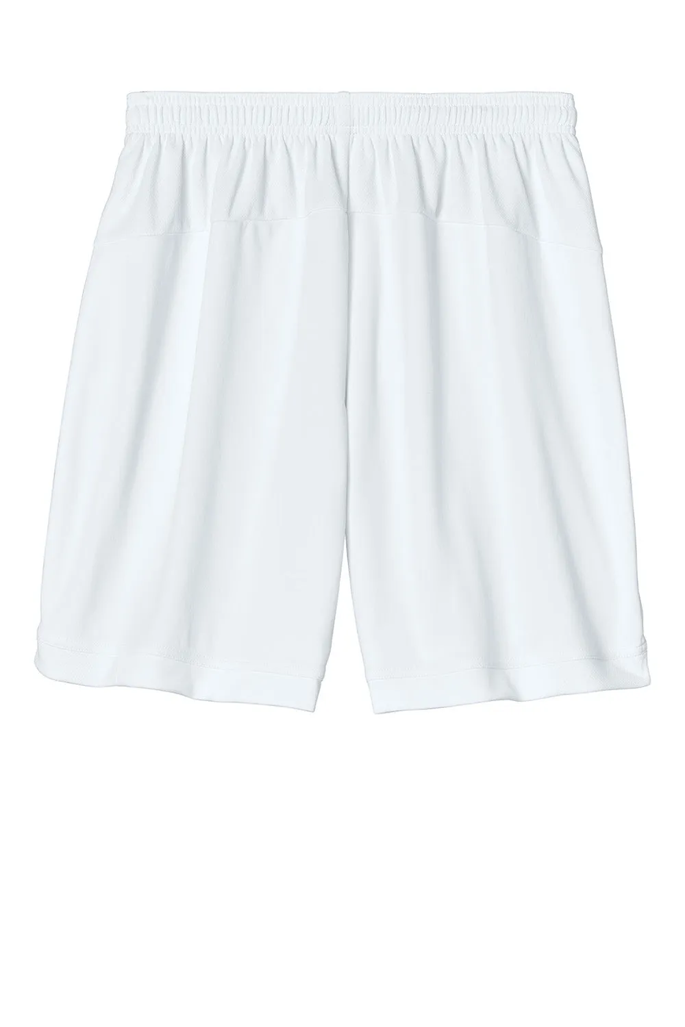 Sport-Tek Mens Club Moisture Wicking Shorts - White/White