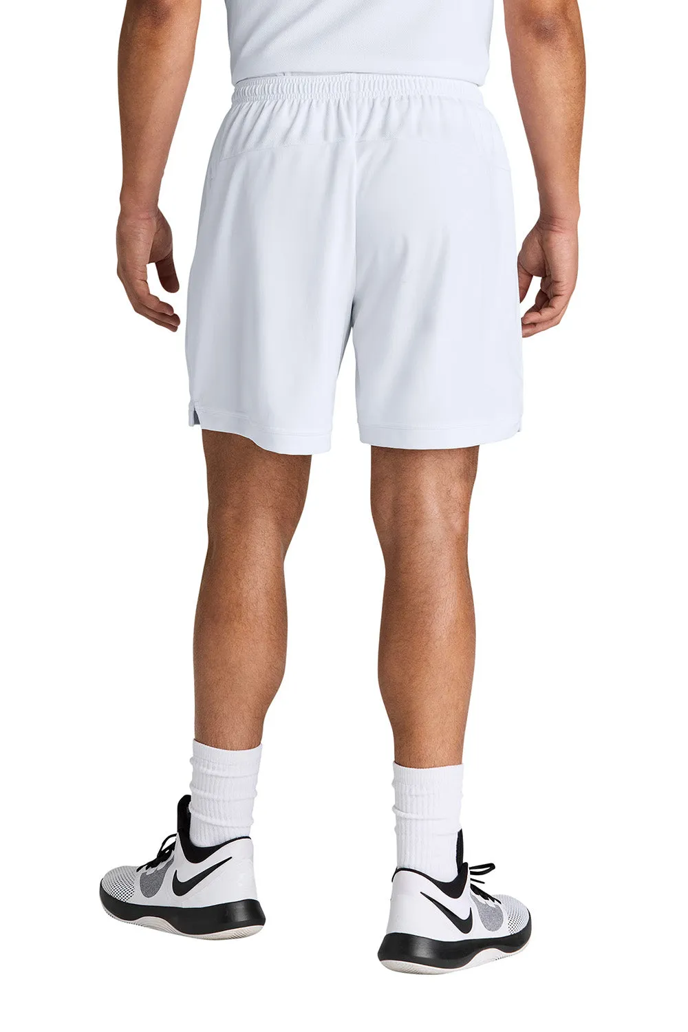 Sport-Tek Mens Club Moisture Wicking Shorts - White/White
