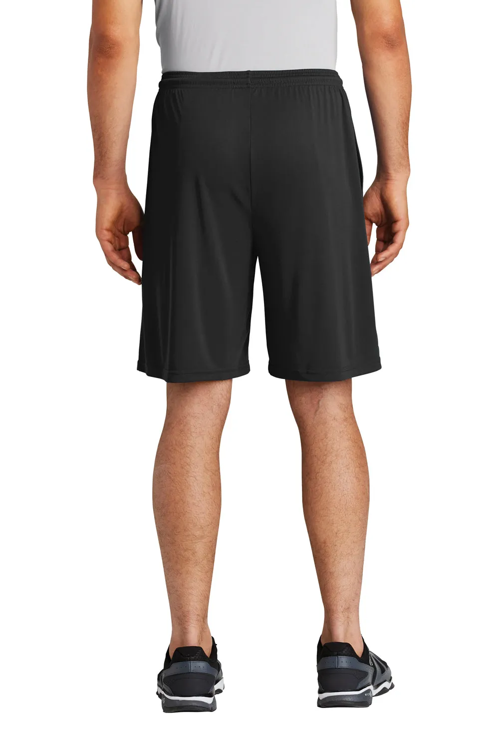 Sport-Tek Mens Competitor Moisture Wicking Shorts w/ Pockets - Black