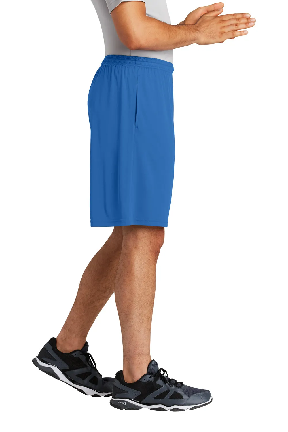 Sport-Tek Mens Competitor Moisture Wicking Shorts w/ Pockets - Royal Blue