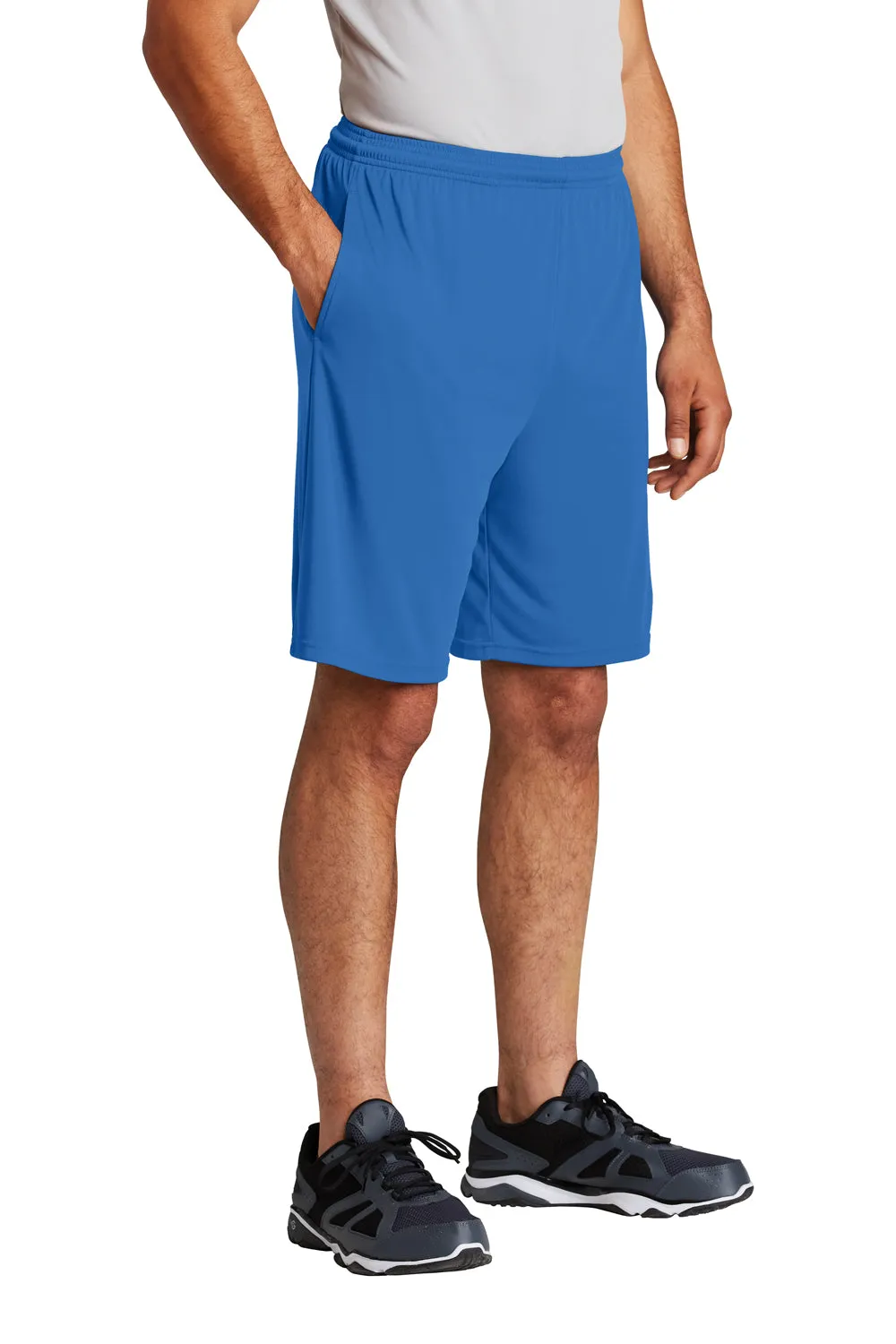 Sport-Tek Mens Competitor Moisture Wicking Shorts w/ Pockets - Royal Blue