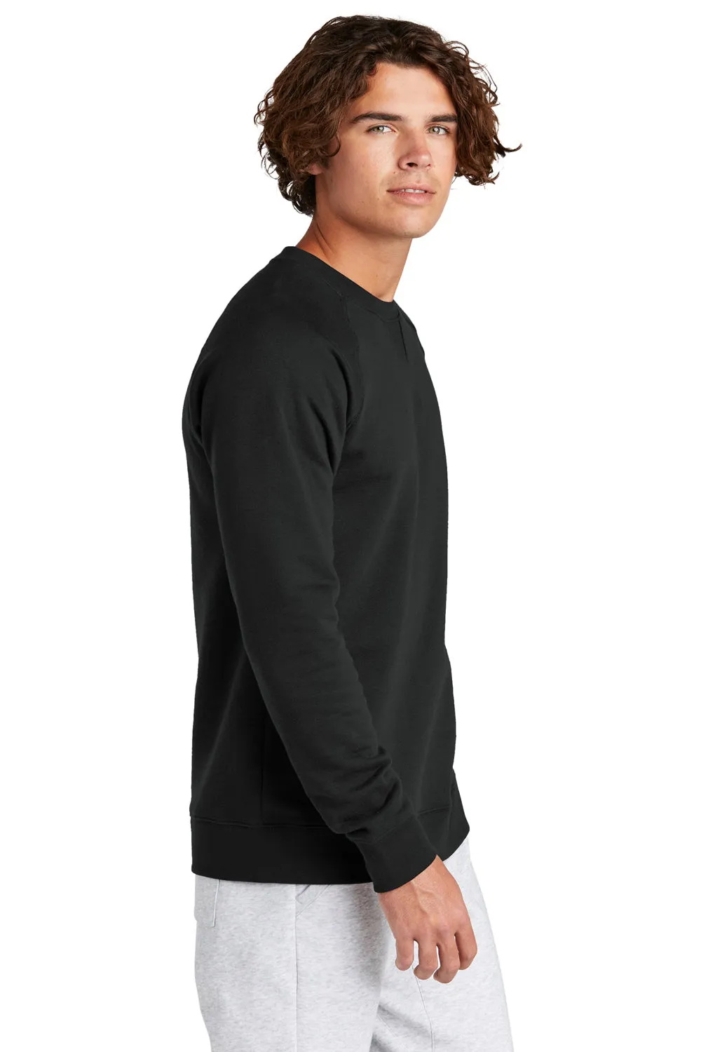 Sport-Tek Mens Drive Fleece Crewneck Sweatshirt - Black