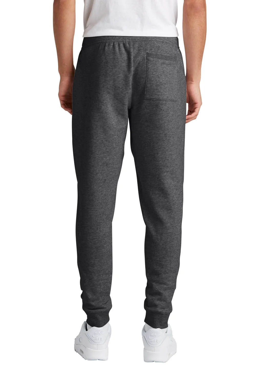 Sport-Tek Mens Drive Fleece Jogger Sweatpants w/ Pockets - Heather Graphite Grey