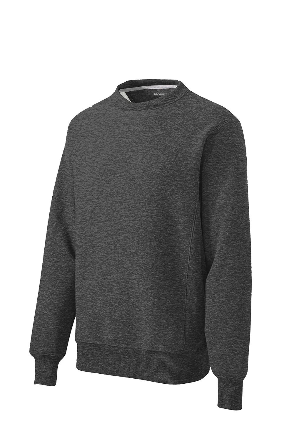 Sport-Tek Mens Fleece Crewneck Sweatshirt - Heather Graphite Grey