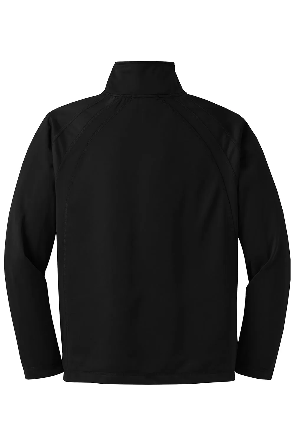 Sport-Tek Mens Full Zip Track Jacket - Black