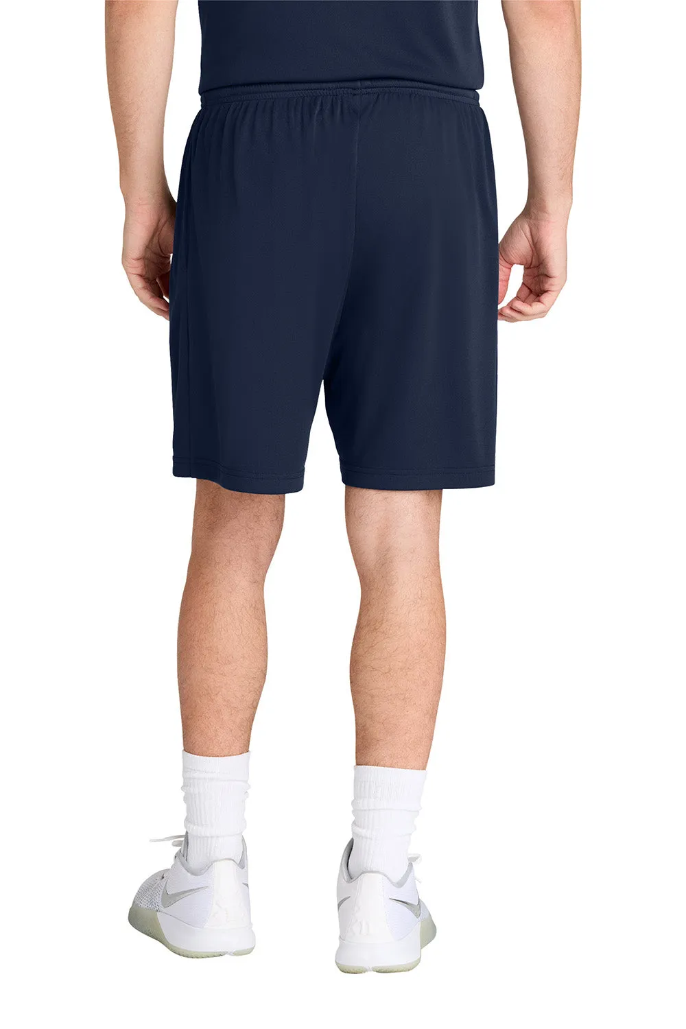 Sport-Tek Mens Moisture Wicking Competitor Athletic Shorts w/ Pockets - True Navy Blue