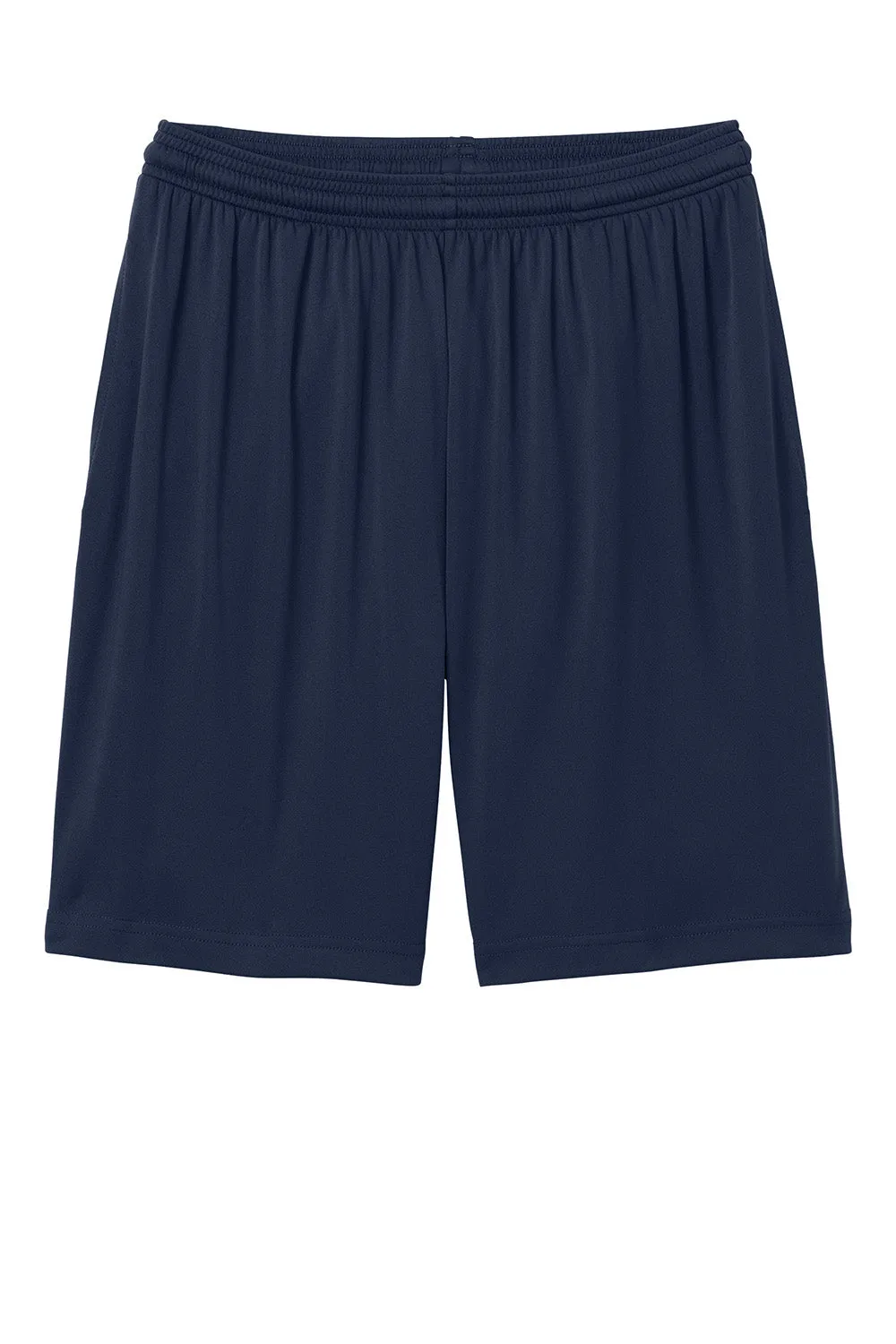Sport-Tek Mens Moisture Wicking Competitor Athletic Shorts w/ Pockets - True Navy Blue