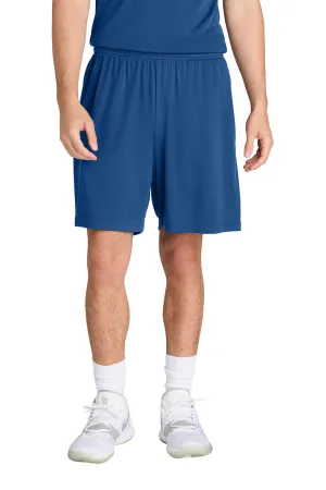 Sport-Tek Mens Moisture Wicking Competitor Athletic Shorts w/ Pockets - True Royal Blue