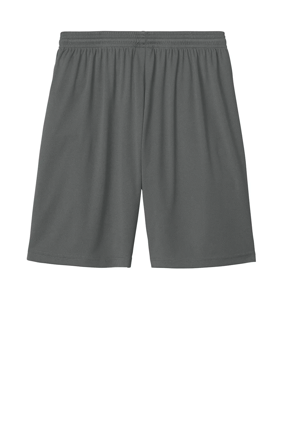 Sport-Tek Mens Moisture Wicking Competitor United Athletic Shorts - Iron Grey/White
