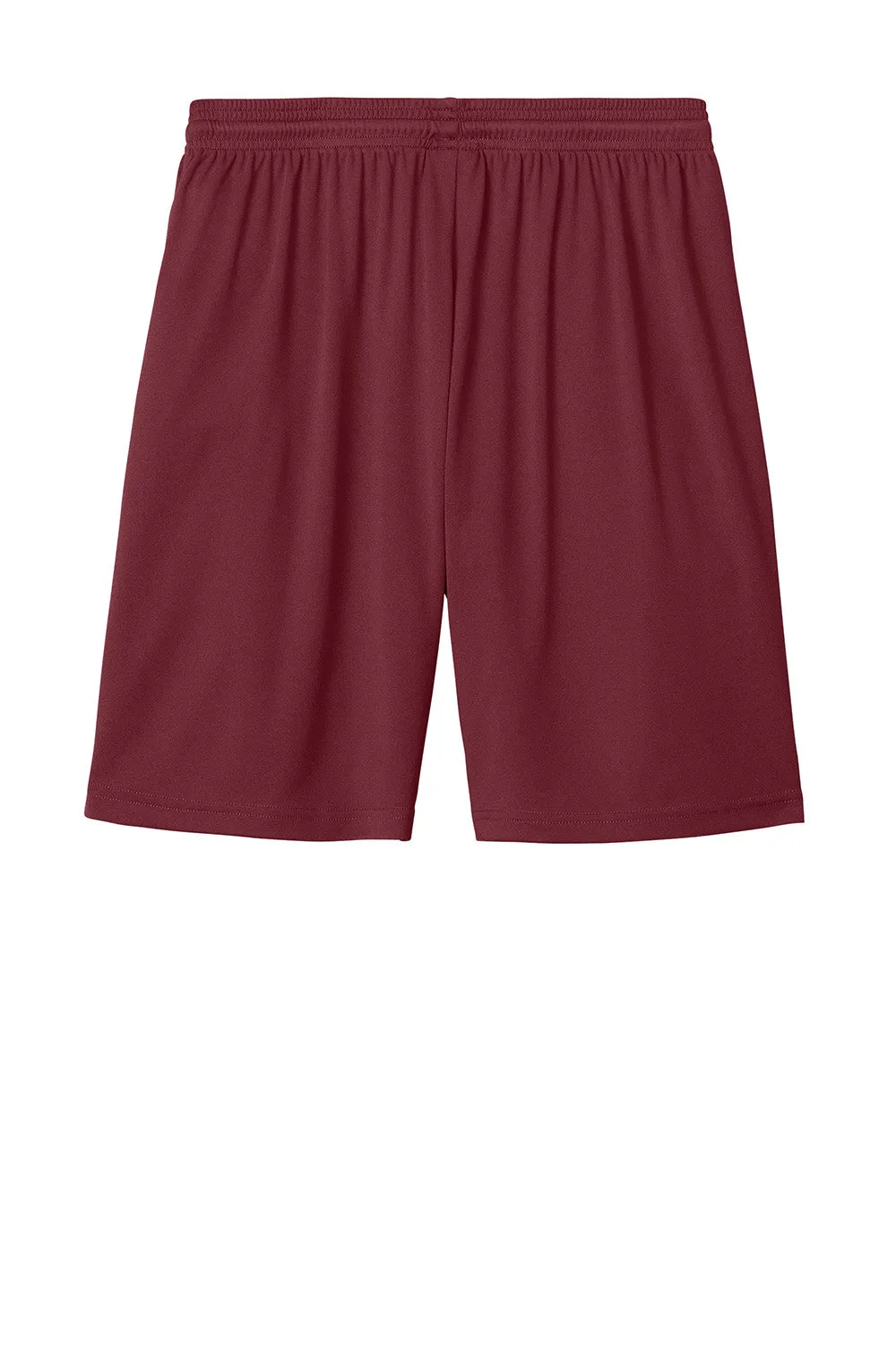 Sport-Tek Mens Moisture Wicking Competitor United Athletic Shorts - Maroon/White
