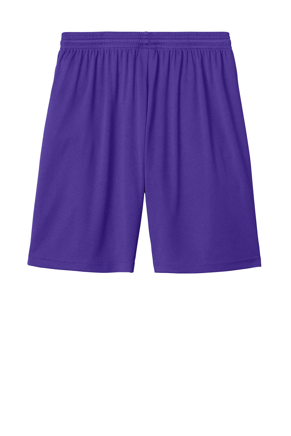 Sport-Tek Mens Moisture Wicking Competitor United Athletic Shorts - Purple/White