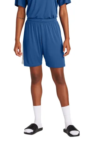 Sport-Tek Mens Moisture Wicking Competitor United Athletic Shorts - Royal Blue/White