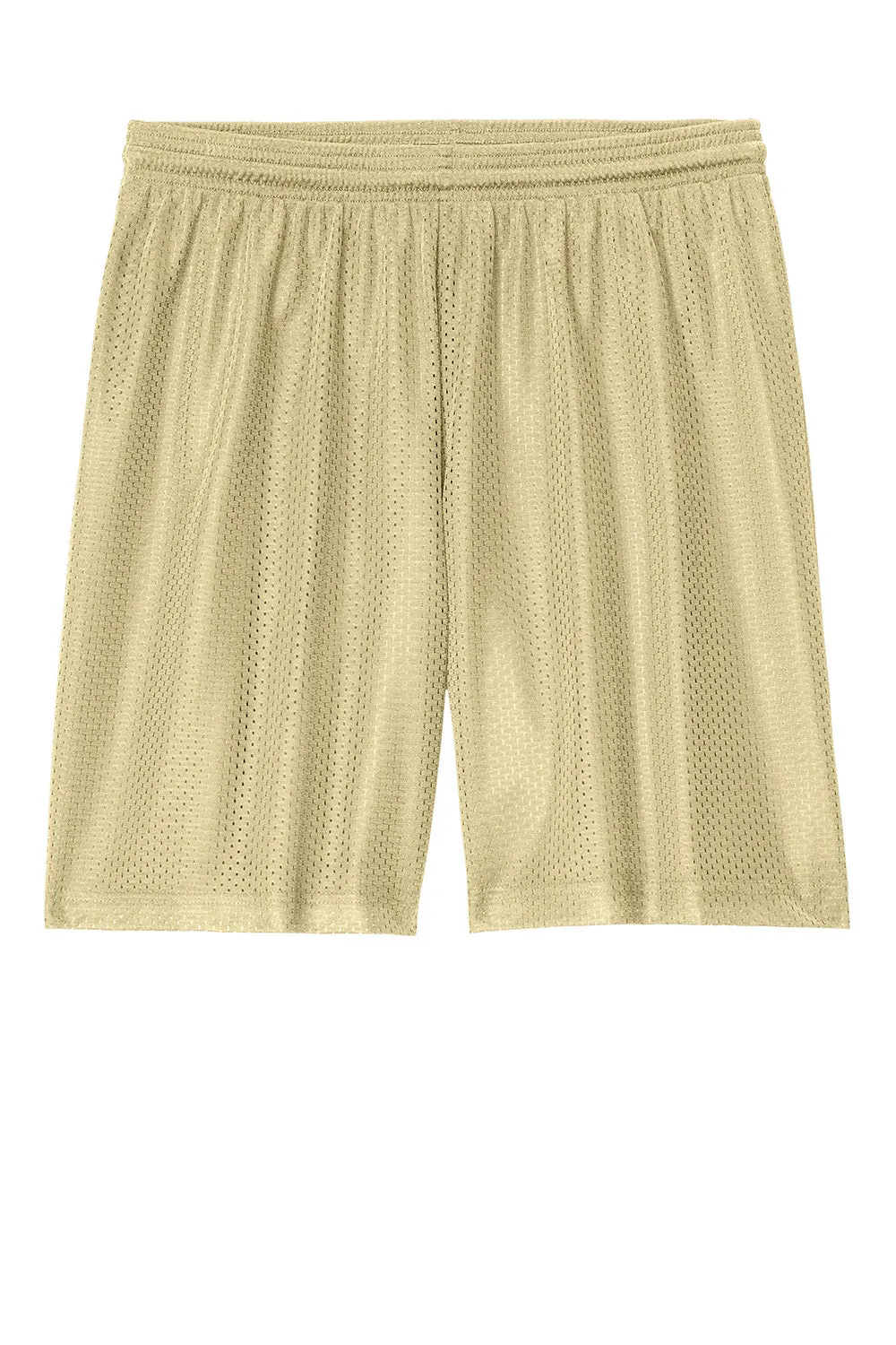 Sport-Tek Mens Moisture Wicking Mesh Athletic Shorts - Vegas Gold