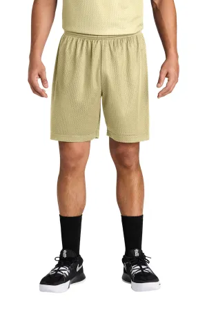 Sport-Tek Mens Moisture Wicking Mesh Athletic Shorts - Vegas Gold