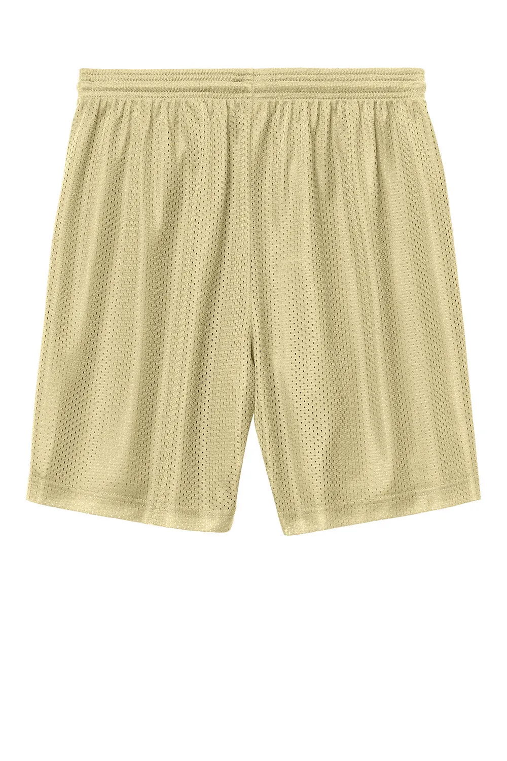 Sport-Tek Mens Moisture Wicking Mesh Athletic Shorts - Vegas Gold