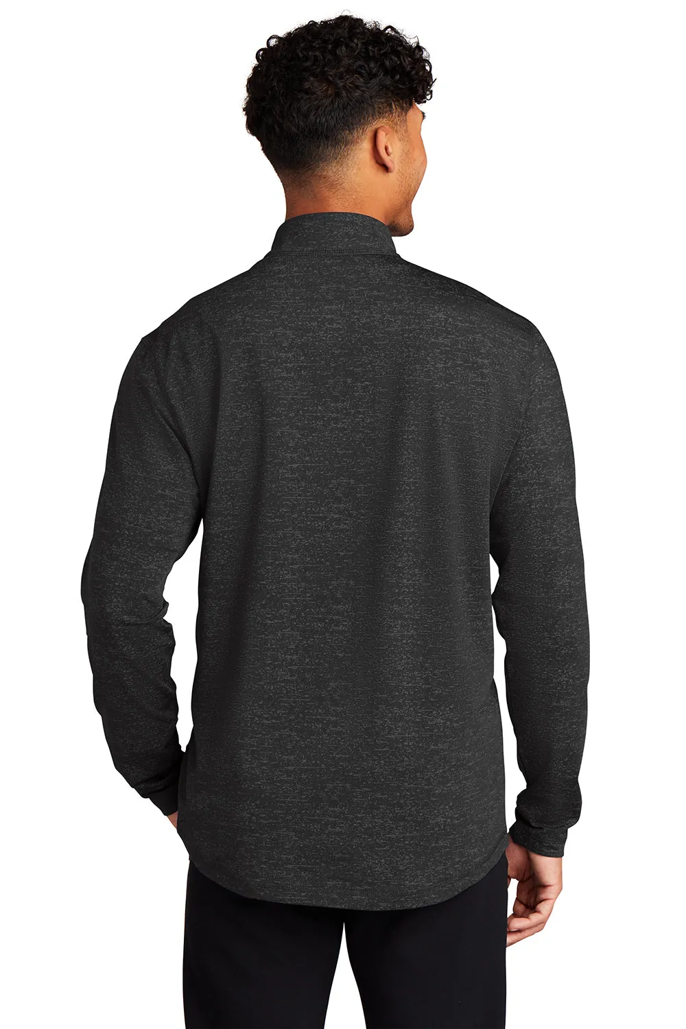 Sport-Tek Mens Sport-Wick Moisture Wicking 1/4 Zip Sweatshirt - Black - Closeout