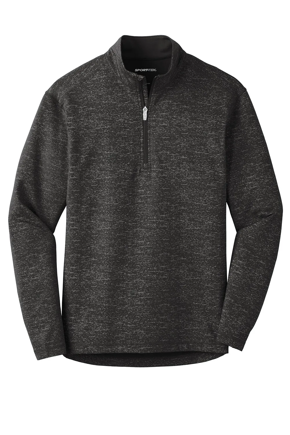 Sport-Tek Mens Sport-Wick Moisture Wicking 1/4 Zip Sweatshirt - Black - Closeout