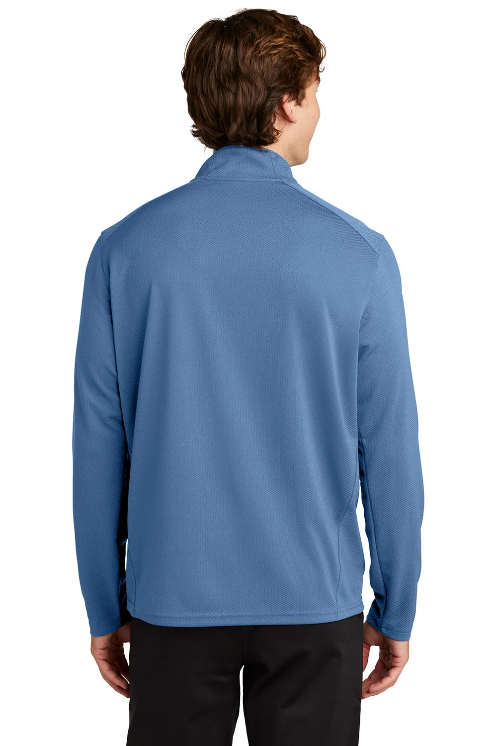 Sport-Tek Mens Sport-Wick Moisture Wicking 1/4 Zip Sweatshirt - Dawn Blue