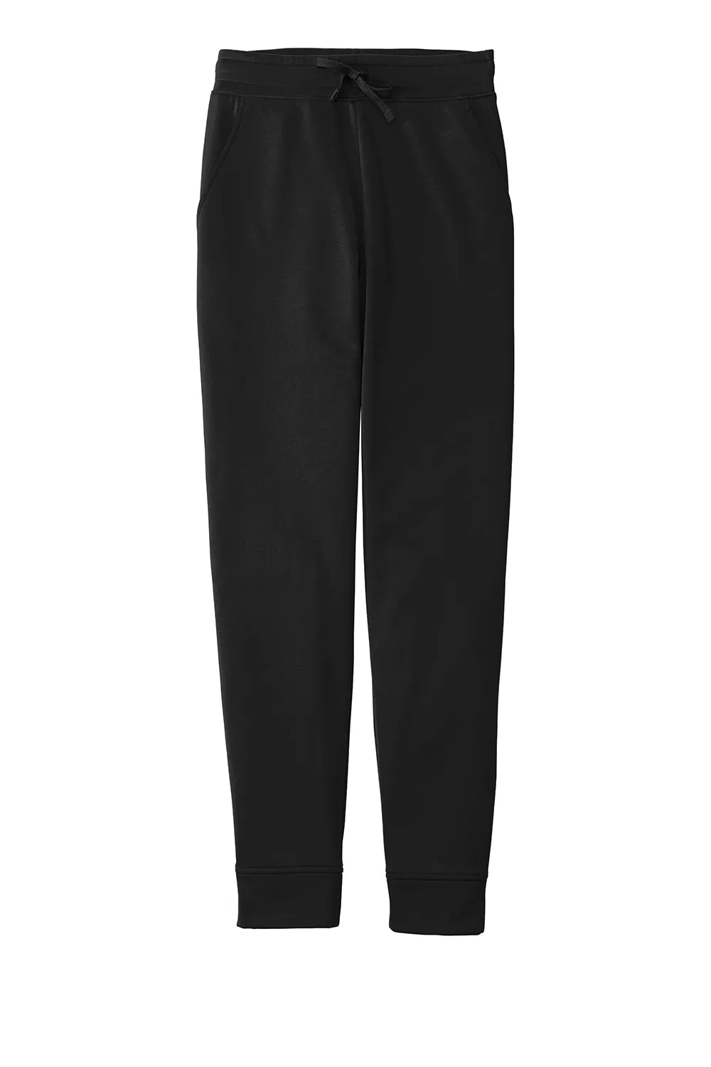 Sport-Tek Mens Sport Wick Moisture Wicking Fleece Jogger Sweatpants w/ Pockets - Black